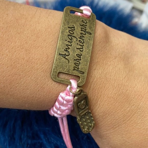“Amigos para siempre” macramé brazalete iPhone - Picture 1 of 8